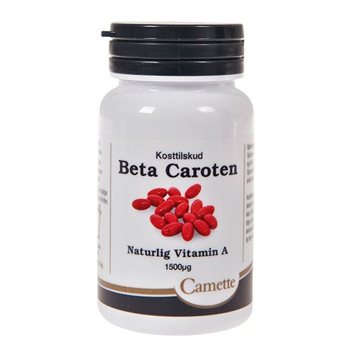 Beta Carotene Fra Camette   100 Kapsler