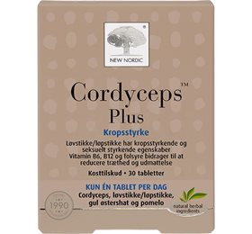 New Nordic Cordyceps Plus 30 Tabl - Skønhedstilskud på tilbud
