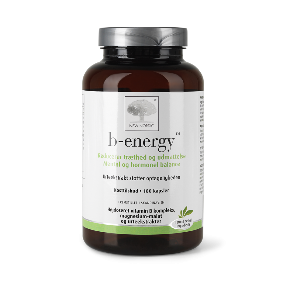 New Nordic B Energy 180 Tabl – Energigivende Vitaminer