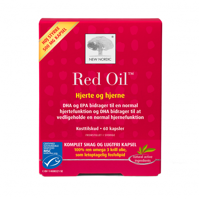 New Nordic Rødolie Omega 3 – 60 Kapsler til Hjerte & Hjerne