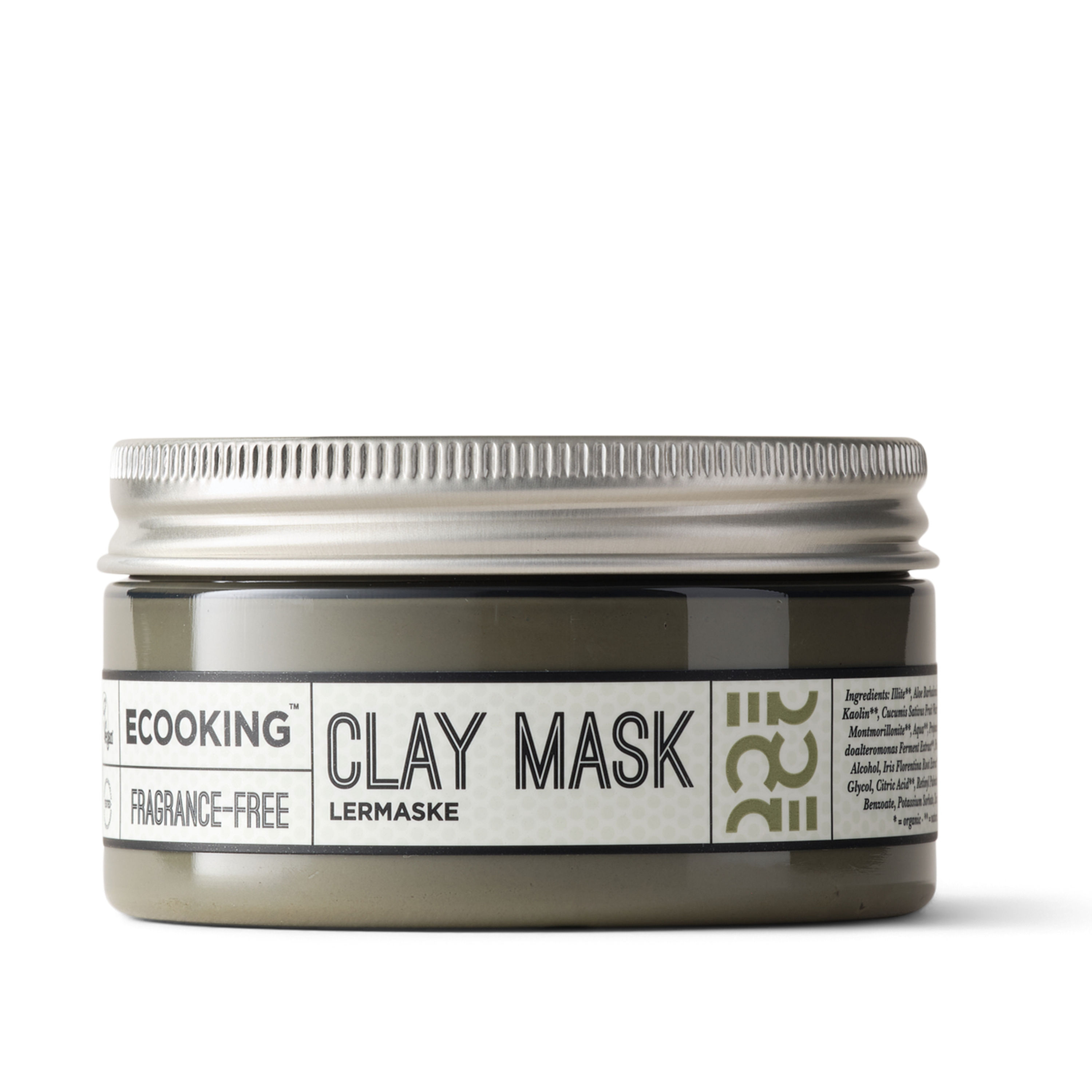 Lermaske  Clay Mask  100 Ml ?  Parfumefri Lermaske Mod Urenheder Og Store Porer  Der Renser Huden I Dybden  Mindsker Hudorme Og Holder Fedtet Hud Mat