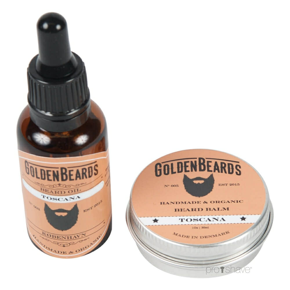 Golden Beards Skægolie   Skægbalm  Toscana