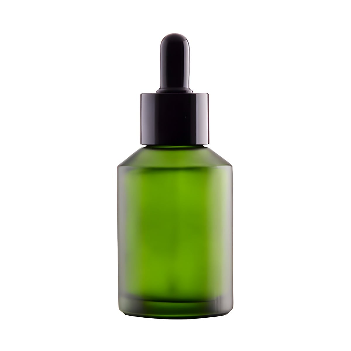 60 Ml Grøn Glasflaske med Pipettelåg - Skønhedstilbud!