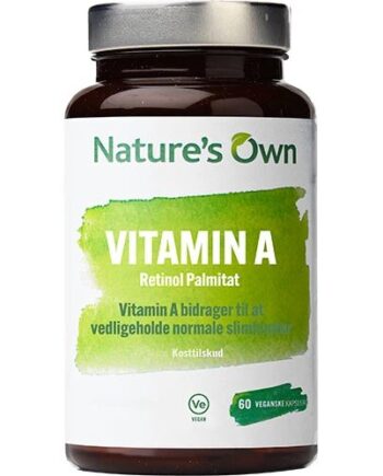 Vitamin A   Retinol Palmitat   60 Kapsler