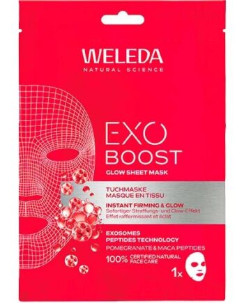 Weleda Exo Boost Glow Sheet Mask Pomegranate   20 Ml