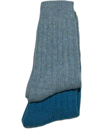 Tykke Merinostrømper Light Blue Turqouise 43 46