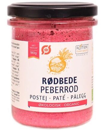 Rødbede   Peberrod Postej øko    180 Gram