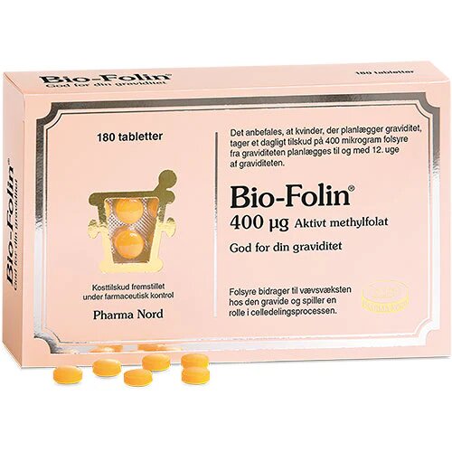 Bio Folin   180 Tabletter