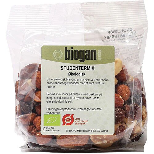 Studentermix økologisk 140 Gram