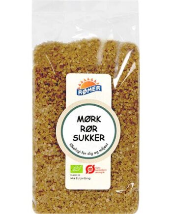 Rørsukker Mørk økologisk   500 Gram