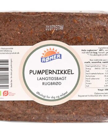 Rugbrød Pumpernikkel I Skiver økologisk   500 Gram