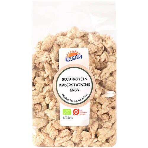 Sojaprotein Køderstatning Grov økologisk 250 Gram