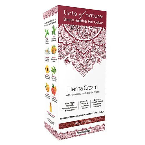 Hårfarve Henna Creme Red 70 Ml