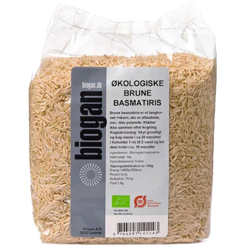 Basmatiris Brune øko    1 Kg