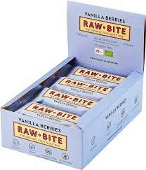 Rawbite Vanilje Bær Bar 50g - Få 10% rabat ved 12 stk!
