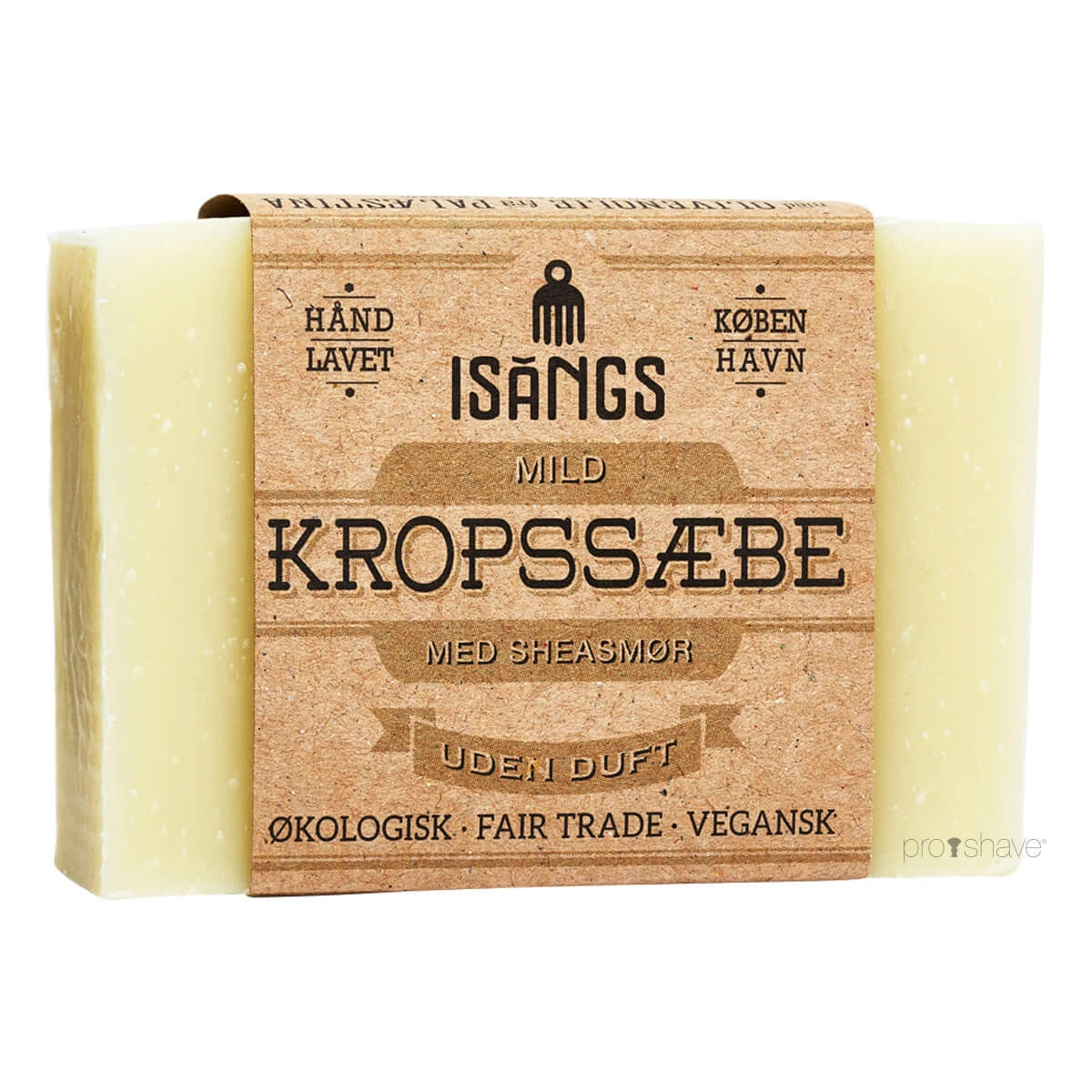 Isangs Mild Kropssæbe Med Sheasmør  Uden Duft  90 Gr