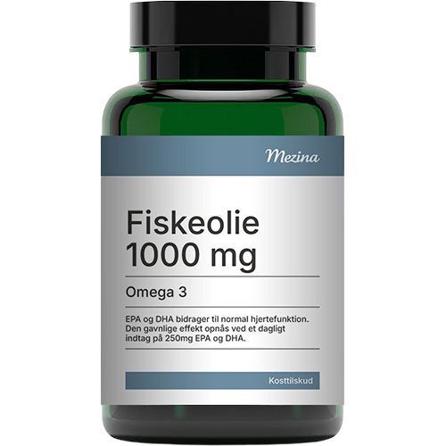 Mezina Fiskeolie Omega 3   1000 Mg   120 Kapsler