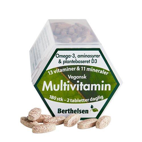 Multivitamin Vegansk Berthelsen   180 Tabletter