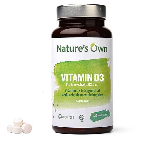 Nature S Own Vitamin D3   120 Tabletter