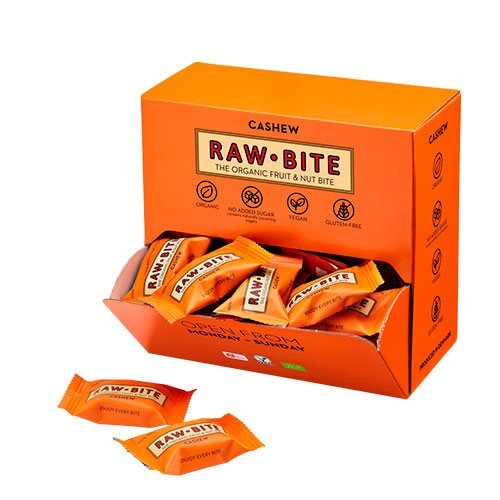 Rawbite Officebox Cashew 45x15g økologisk