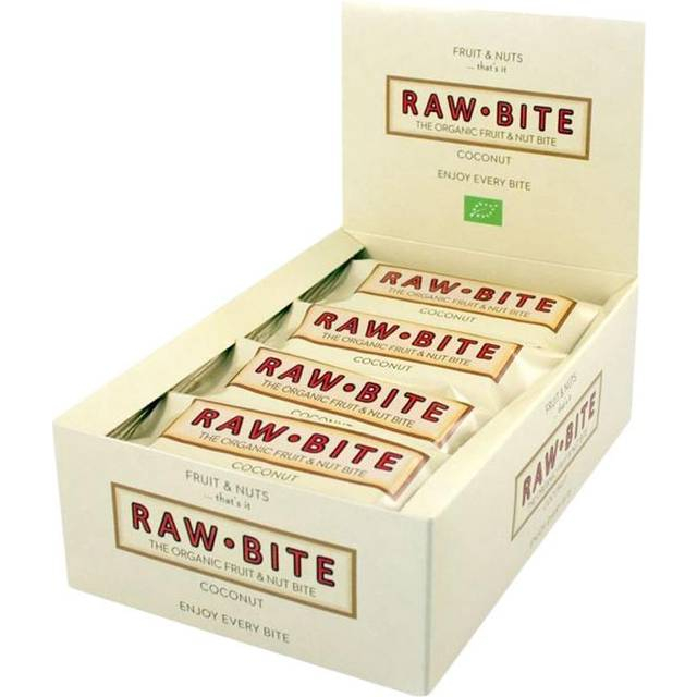 Rawbite Kokos Bar 50 G - Køb 12 og få 10% rabat!