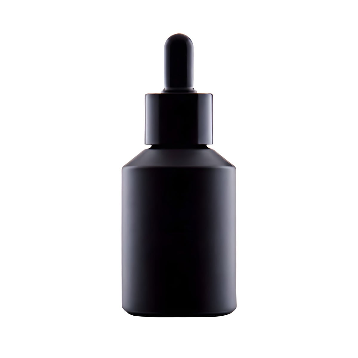 60 Ml Sort Glasflaske med Pipettelåg - Perfekt til Skønhed