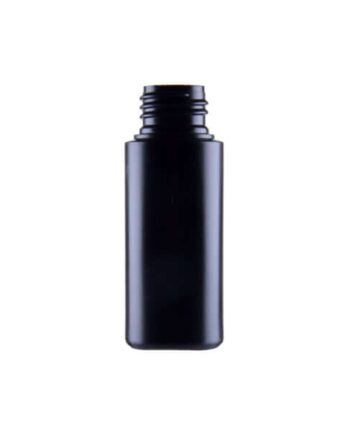 50 Ml Mat Sort Genanvendelig Plastflaske i Eco-HDPE